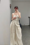 marc le bihanless strap jacket 2643 off White rice white